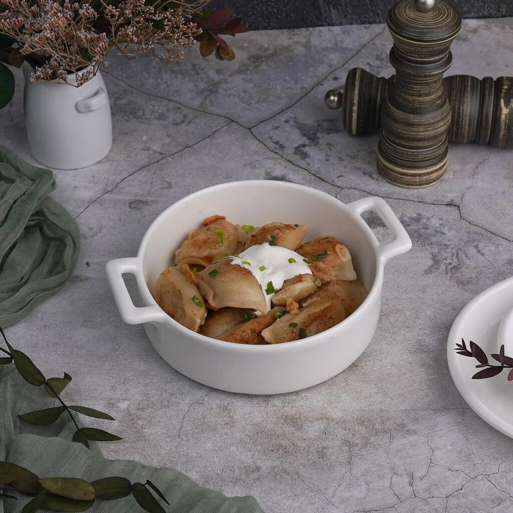 Бульонница 550 мл d 15,8 см h4,5 см с ручками белая фарфор P.L. Proff Cuisine [5]