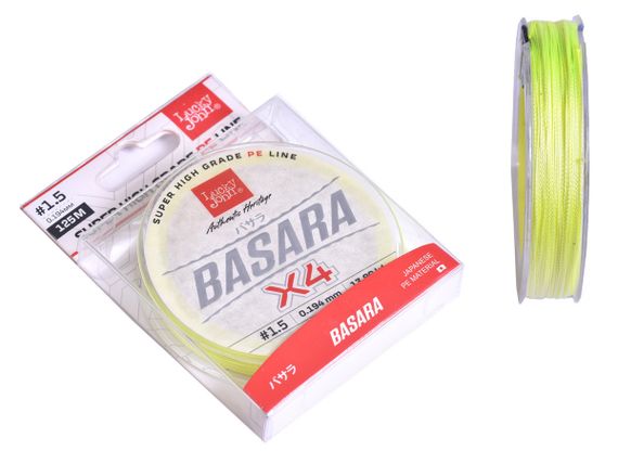 Леска плетёная Lucky John Basara Light Green 125/019