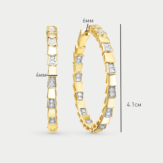 Серьги золотые