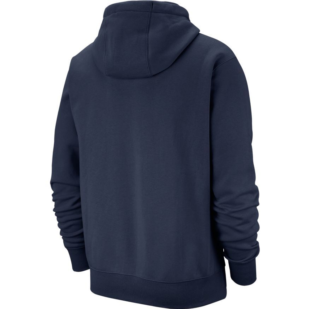 Куртка теннисная Nike Sportswear Club Hoodie PO BB - midnight navy/midnight navy/white