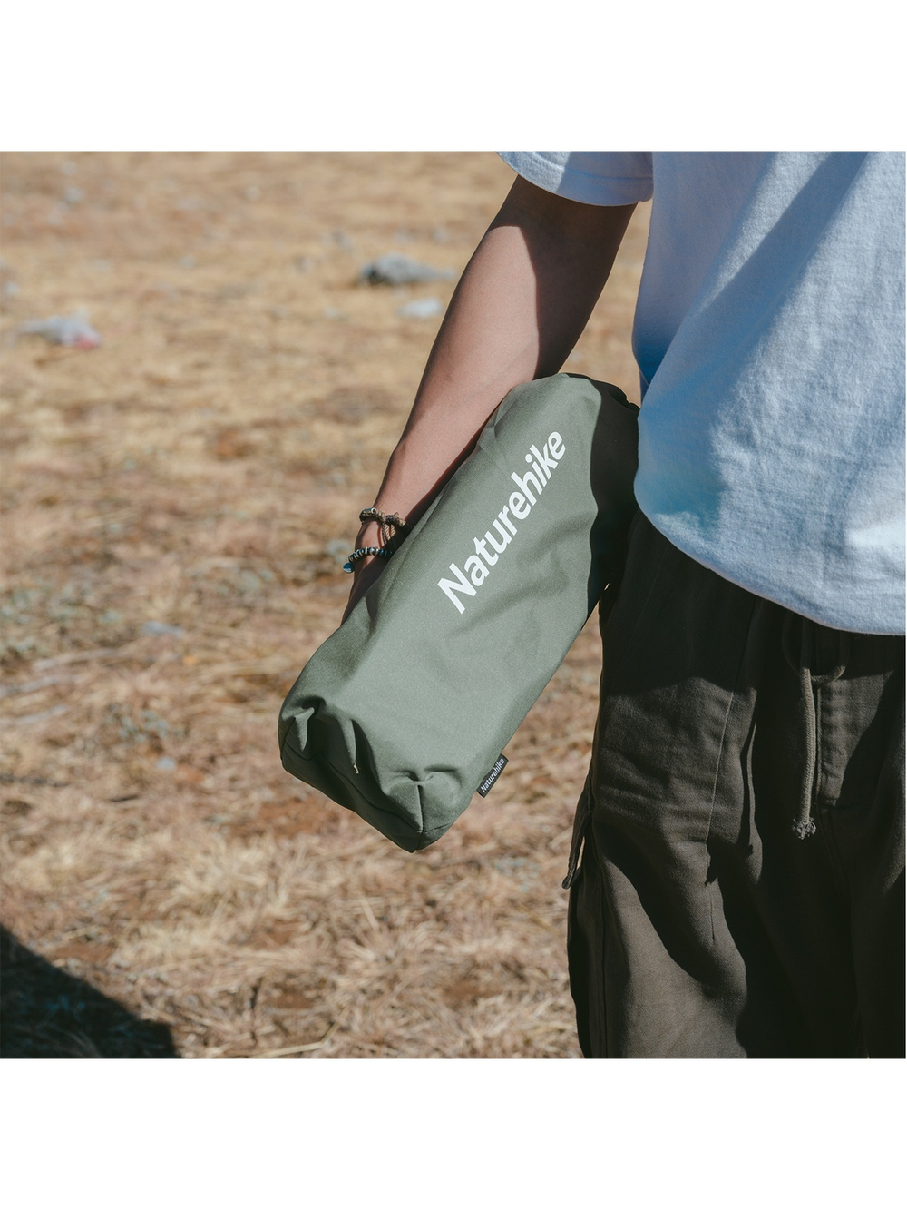 Стол туристический Naturehike складной, 40,5х29х30,5см, зеленый