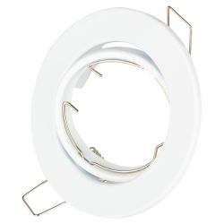 ST2A WH Светильник ЭРА штампованный поворотный MR16,12V/220V, 50W белый | Штампованные встраиваемые светильники