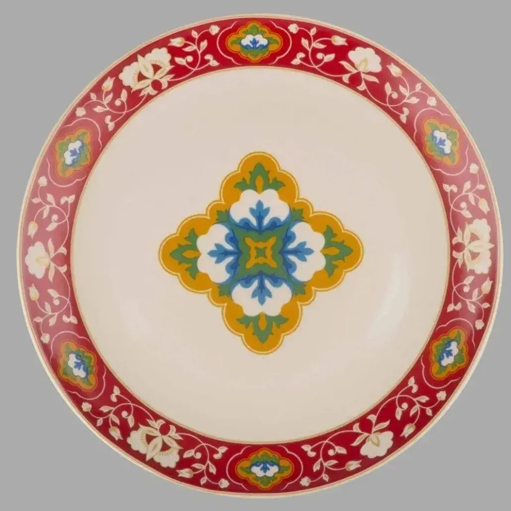 Тарелка мелкая 270 мм Красная Пахта керамика