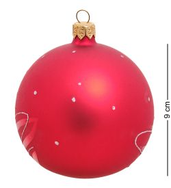 НФШ-1112/1 Ел. украшение Шар «Снегурочка на коньках» 90 мм