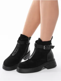 Зимние ботинки на высокой платформе