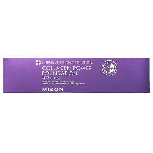 Mizon, Collagen Power Foundation, тональный крем с коллагеном, SPF 50, № 21, 100 г (3,52 унции)