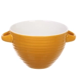 Бульонница керамическая 750мл «Полоски», микс цветов