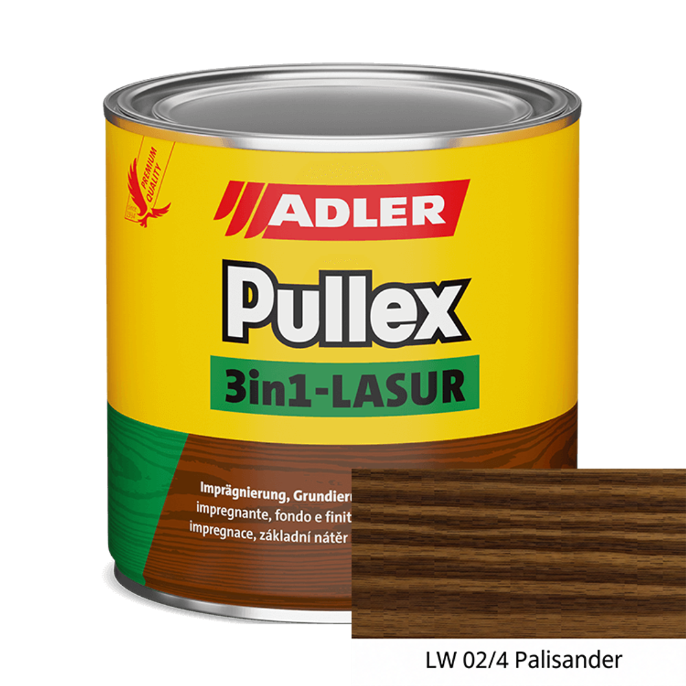 Pullex 3in1-Lasur — пропитка, грунтовка, финиш | Adler (Австрия)