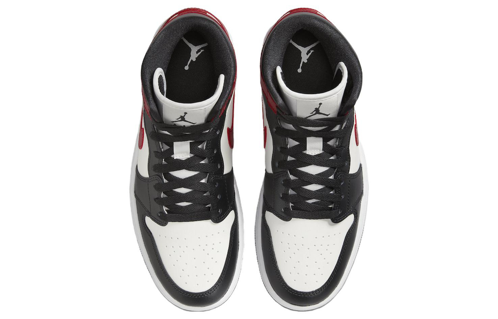 Jordan 1 Mid Gym Red Off Noir Women's