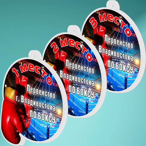 Акриловая медаль Бокс 1704