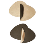 Набор из 4-х двухсторонних сервировочных салфеток drop, 33х41 см, коричневый/карамельный