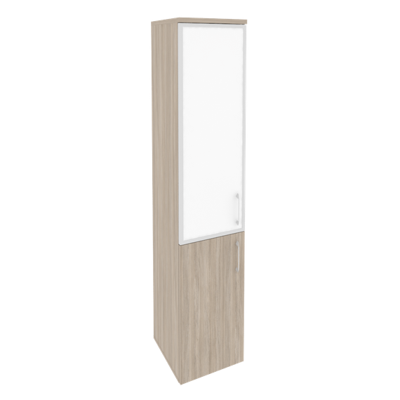 Оникс Шкаф высокий узкий левый O.SU-1.2 R (L) white  400*420*1977