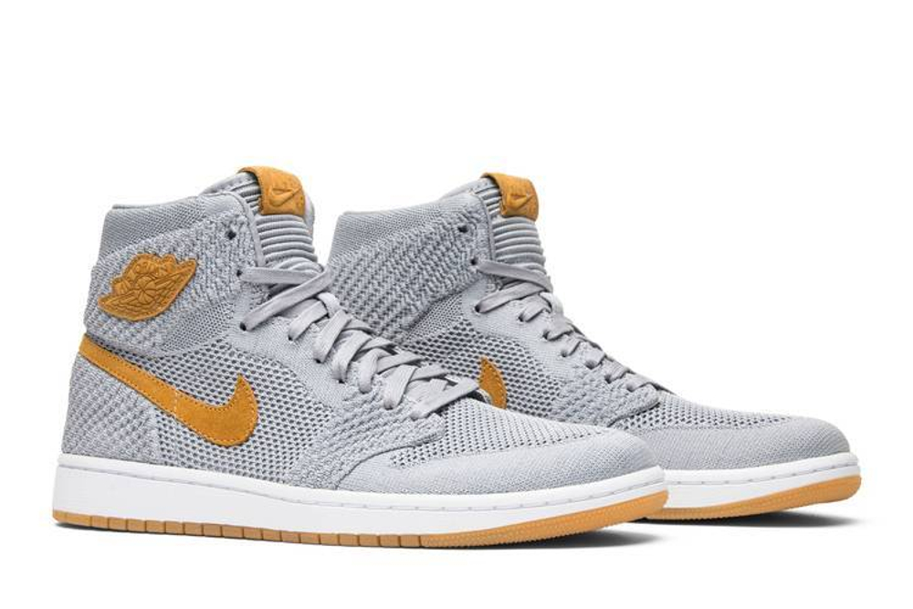 Кроссовки Jordan Air Jordan 1 Retro High Flyknit Wolf Grey