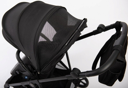 Прогулочная коляска Peppy Amici с автокреслом Verona Black Black рама Black