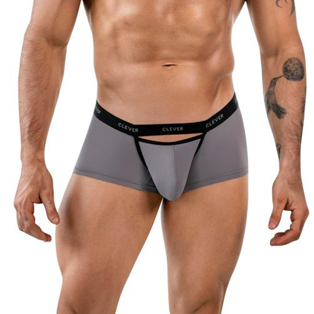 Мужские трусы хипсы серые Clever Moda TOKIO LATIN BOXER 186613