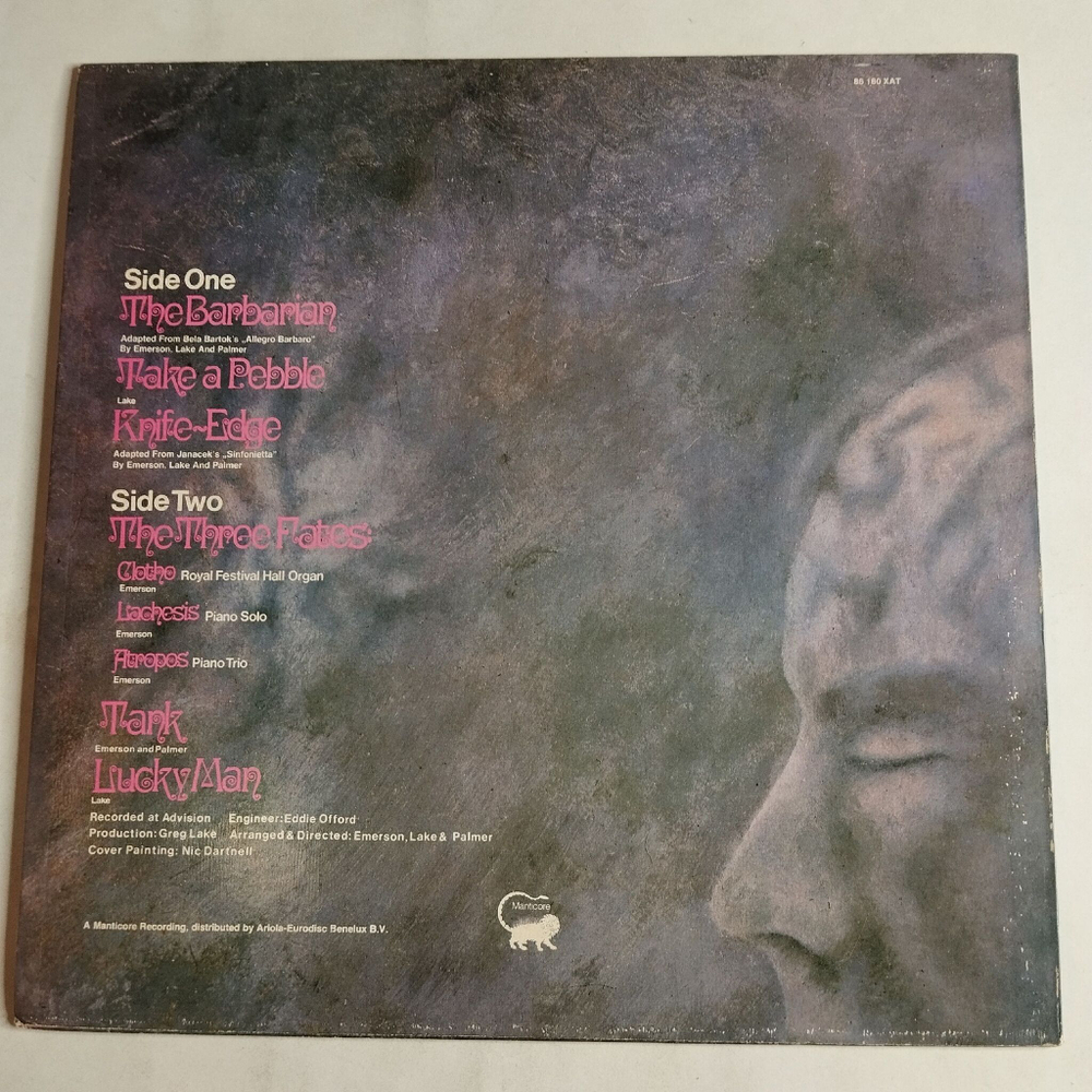 Винтажная виниловая пластинка LP Emerson, Lake and Palmer (Germany 1973)