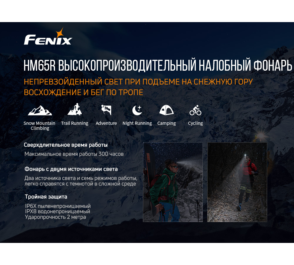 Налобный фонарь Fenix HM65R