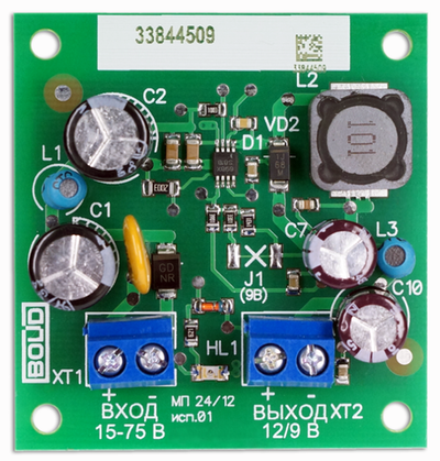 МП 24/12В исп.01 Модуль преобразователя 12В, 0,5А