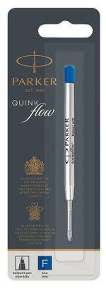 Стержень шариковый Parker QuinkFlow Z08 F 0.8мм синие чернила блистер