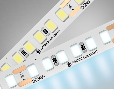 Ambrella Светодиодная лента Ambrella Light GS3213 2835 180Led /14.4W m/ 24V IP20 6500K 5m LED Strip 24V GS3213