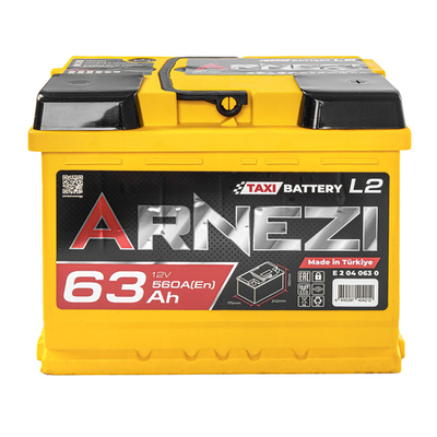 Аккумулятор ARNEZI TAXI SMF 63 А/ч обратный R+ 242x175x190 L2 EN 560 А