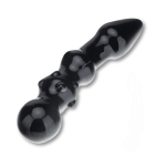 Заостренный фактурный стимулятор из стекла, 17,5 см