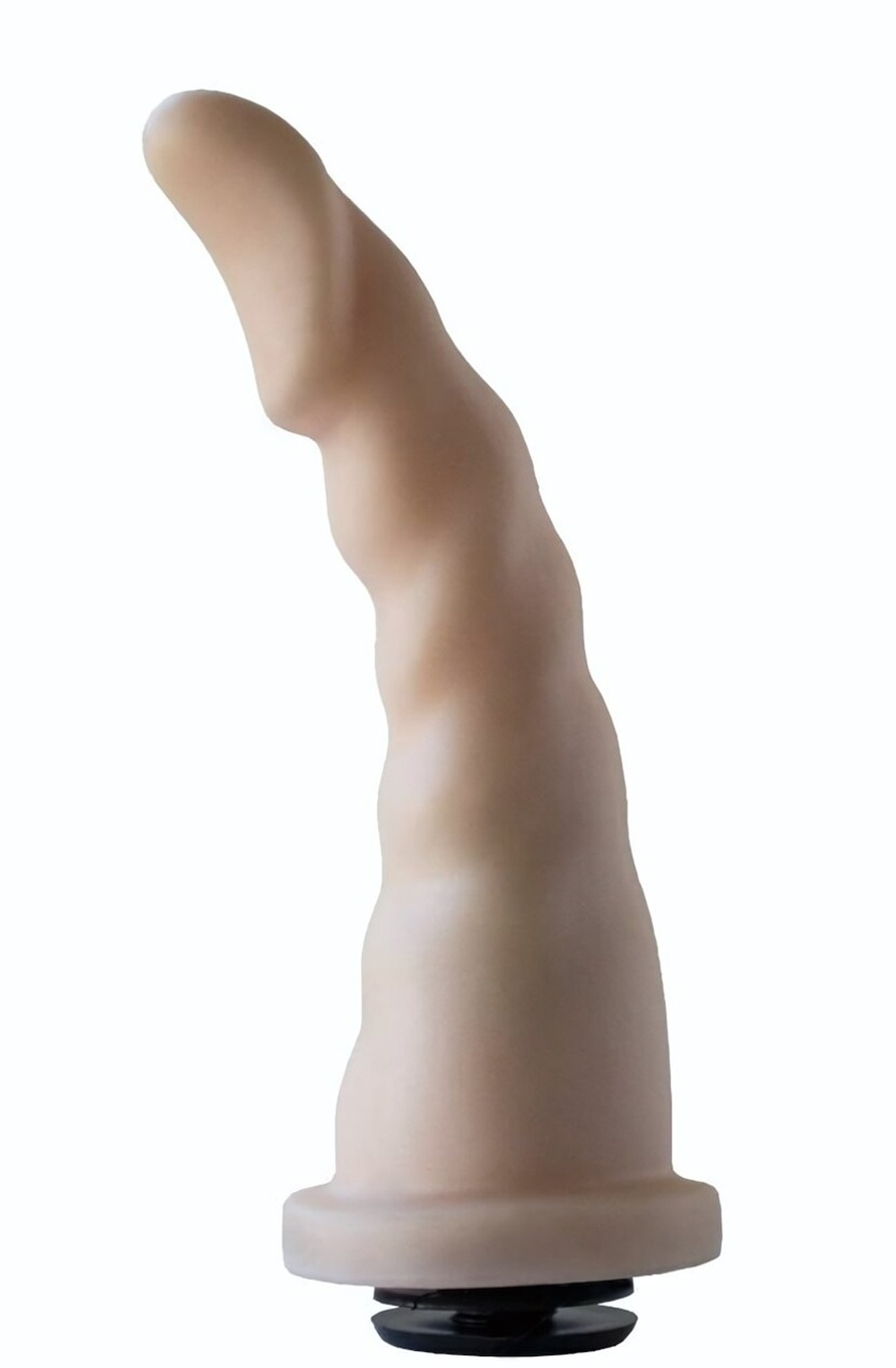 Телесная насадка на трусики харнесс Alien - 18,5 см. (Цвет: телесный)