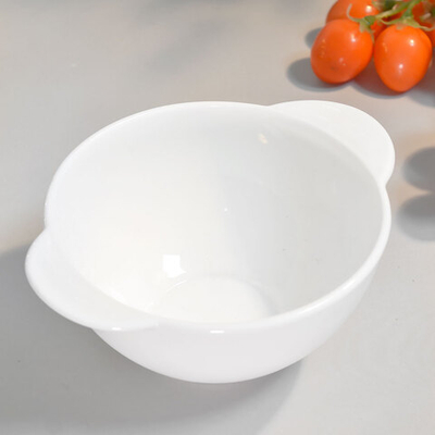 Бульонница 500мл с ручками Без деколи, стеклокерамика, FA-XTW55 (WHITE)