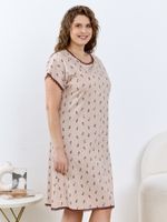 Ночная сорочка Вельвета-1 Виотекс БЕЖЕВЫЙ