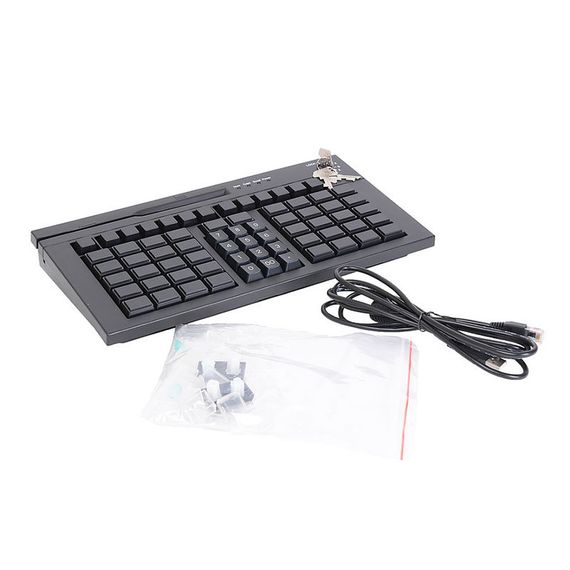 Клавиатура программируемая POScenter S67 Lite (67 клавиш, ключ, USB), черная, арт. PCS67BL