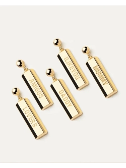 Подвеска-шарм Lovers серебро 925 пробы покрытое золотом