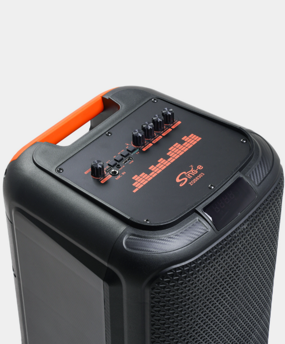 Напольная колонка Sing-e ZQS-8303 (8"60W/4.5A/+бесп.микрофон)