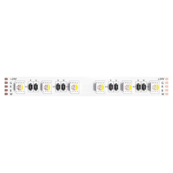 Светодиодная лента 24V 14,4W/m RGB+W 3000К 5м Arte Lamp TAPE A2406012-02-RGB3K