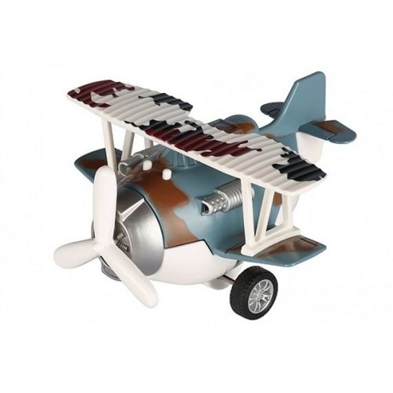Самолет металический инерционный Same Toy Aircraft cиний со светом и музыкой SY8015Ut-4