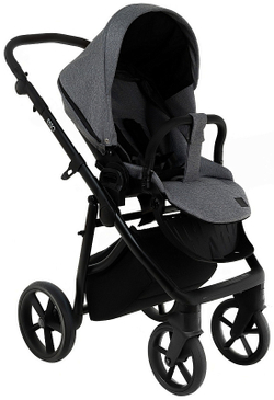 Детская коляска Roan Esso 2025 3 в 1 с автокреслом Tutis Elo Lux Black ESS114/1 Grey/Black