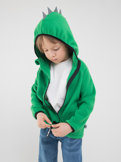 Толстовка флисовая "Дино" зеленый