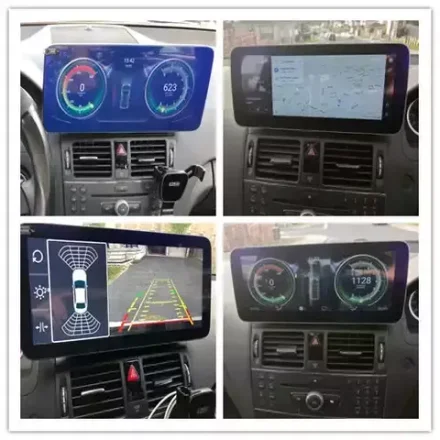 Магнитола Mercedes-Benz C-класс W204 2011-2014 NTG 4.5 - Carmedia MKD монитор 10.25", Android 11, 6Гб+128Гб, CarPlay, SIM-слот