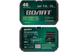 Набор инструментов ВОЛАТ 1/4" 6 граней, 46 предметов 18550-46