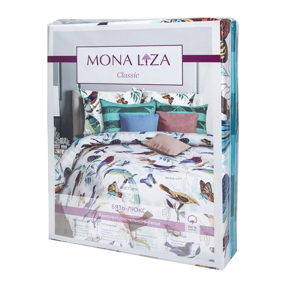 КПБ "Nocturn" Ткань: Импортная бязь (100% хлопок), плотность 130-135 г/м2.