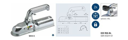 Замковое сцепное устройство WW 8-A (W 1018) 50 мм, WINTERHOFF