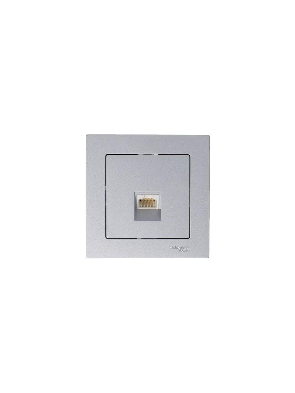 Розетка компьютерная 1-м AtlasDesign RJ45 кат.5E механизм алюм. SE ATN000383