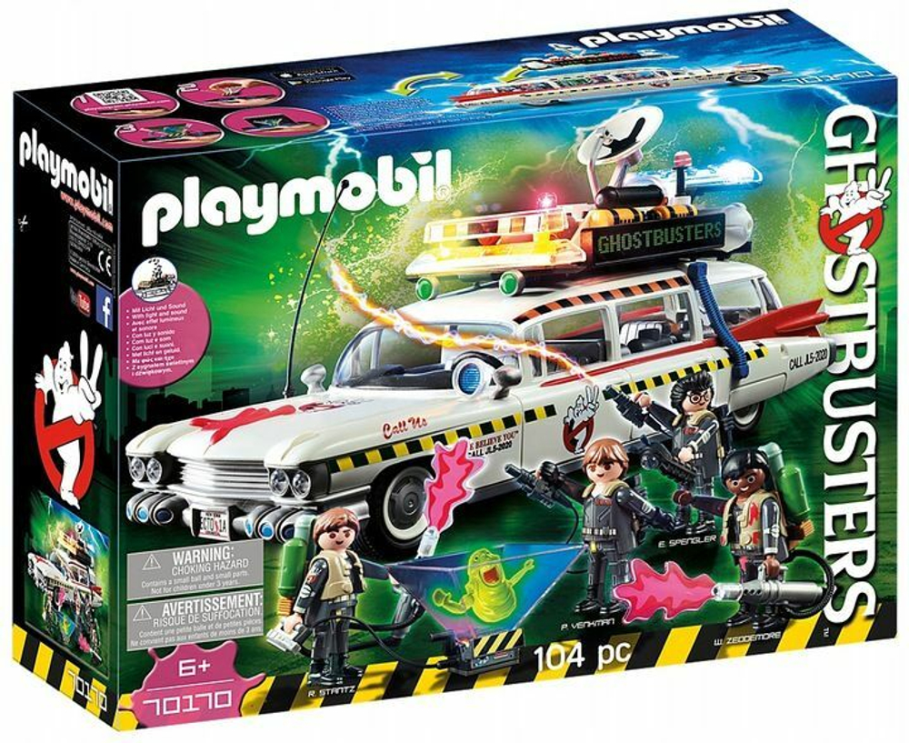 Конструктор Playmobil Ghostbusters - Охотники за привидениями/ Автомобиль  ЭКТО-1А - Плеймобиль 70170 купить в Москве | Доставка по России.