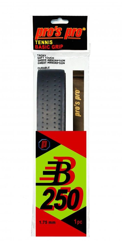 Теннисные намотки базовые Pro&#39;s Pro Basic Grip B 250 1P - черный