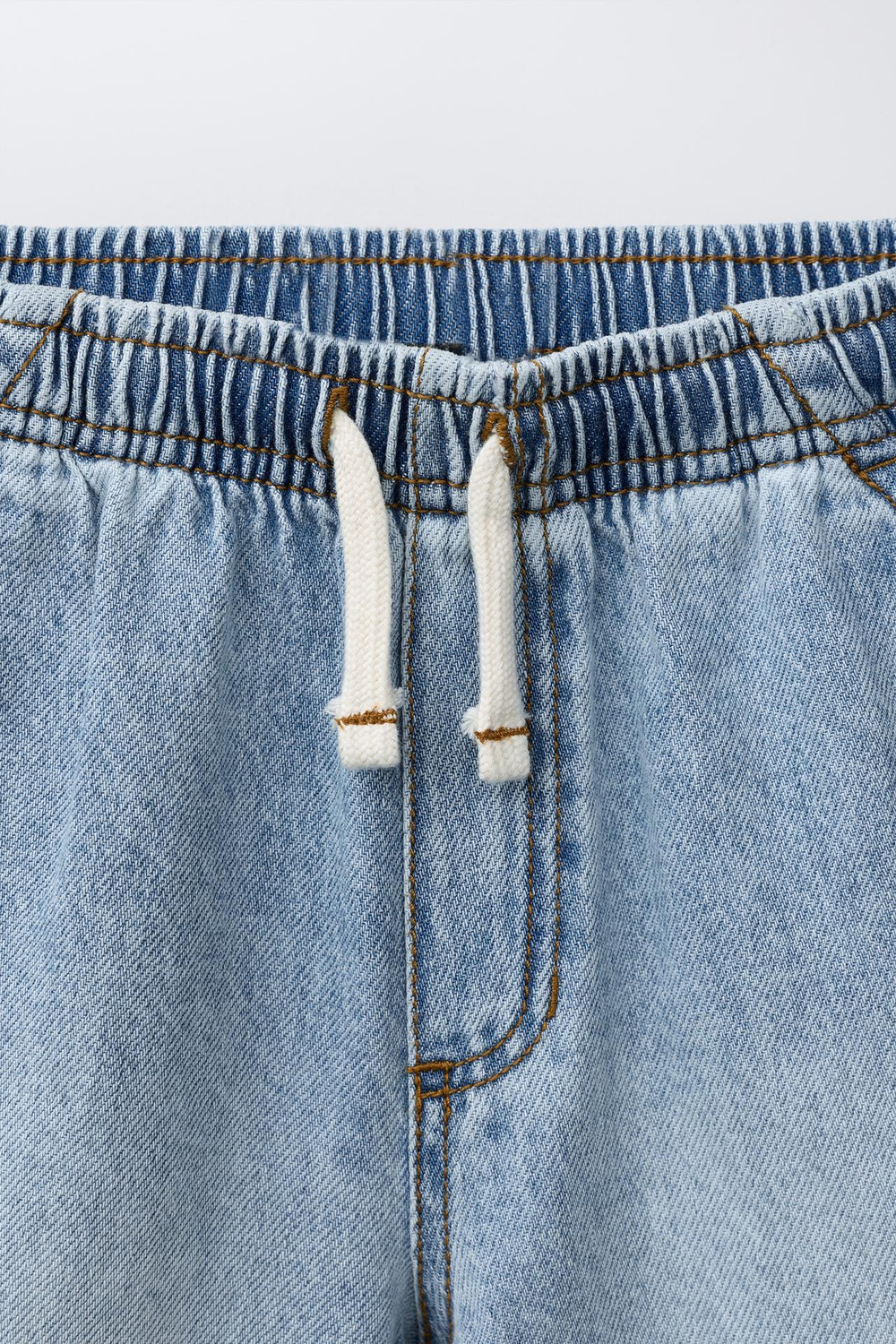ZARA СВОБОДНЫЕ ДЖИНСОВЫЕ ШОРТЫ, СИНИЙ