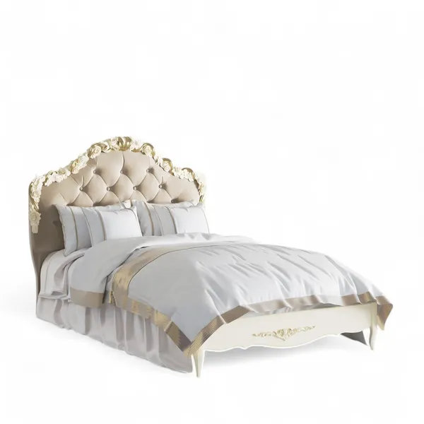 Кровать с мягким изголовьем 120*200