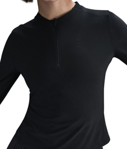 Женская теннисная футболка   Nike Court Advantage Dri-Fit Mid-Layer Tennis Top