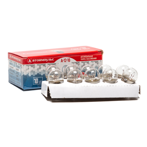 Автолампа накаливания R10W, 12 В, 10 Вт, BA15S