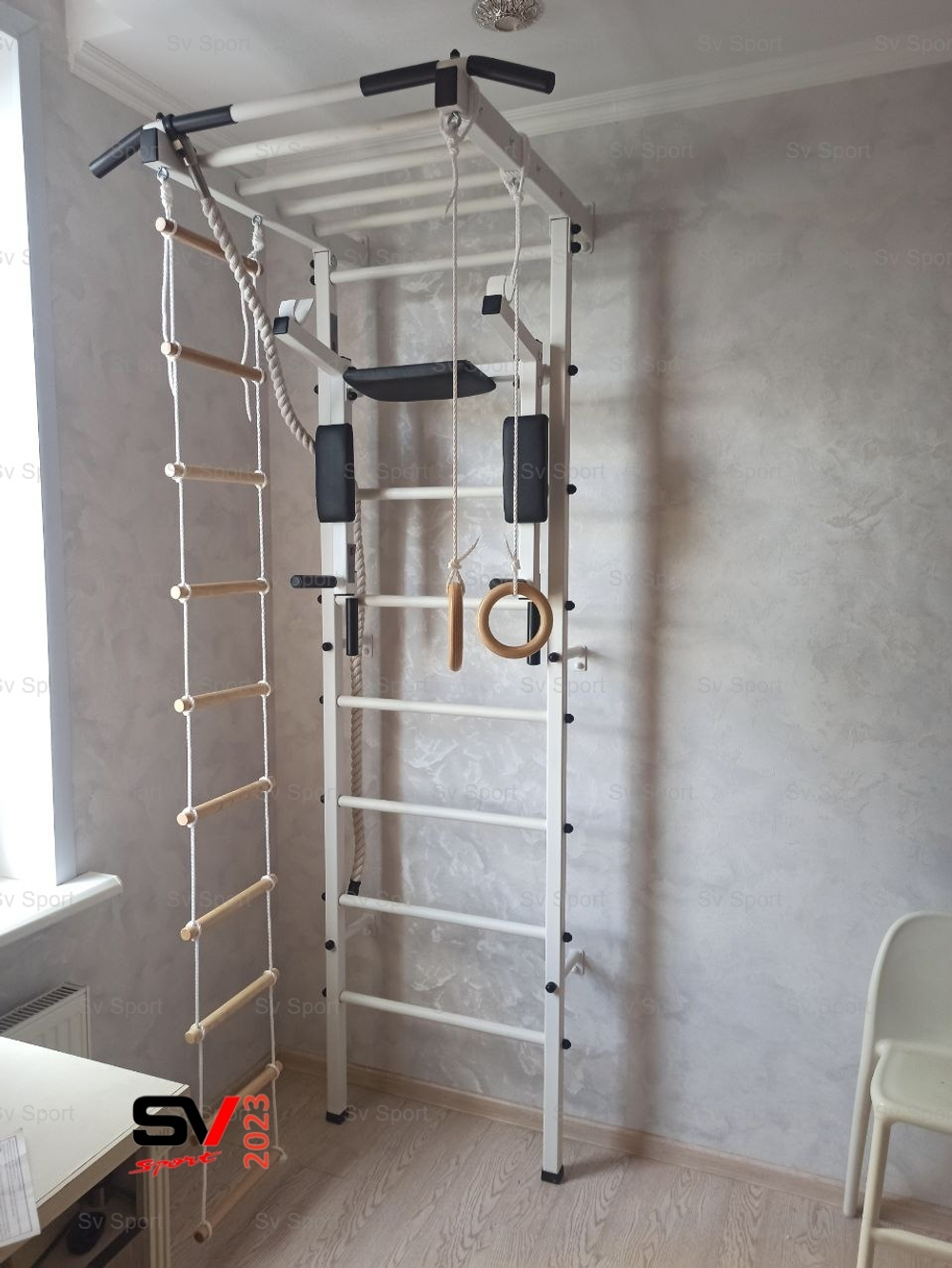 Монтаж шведской стенки Sv Sport в бетонные, кирпичные стены