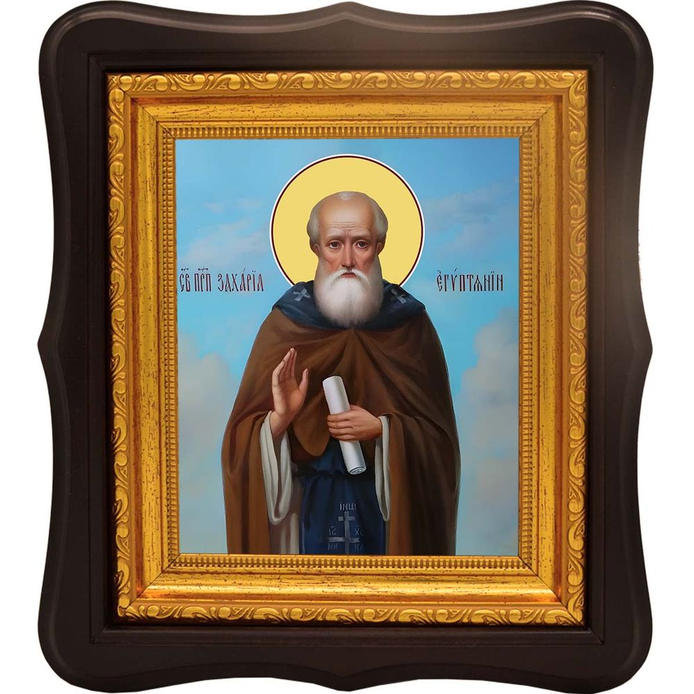 Захария Египтянин Скитский преподобный. Икона на холсте