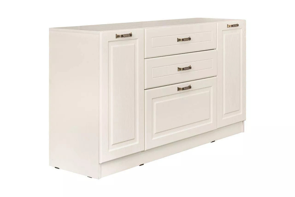 Ливерпуль Комод Белый/Ясень ваниль